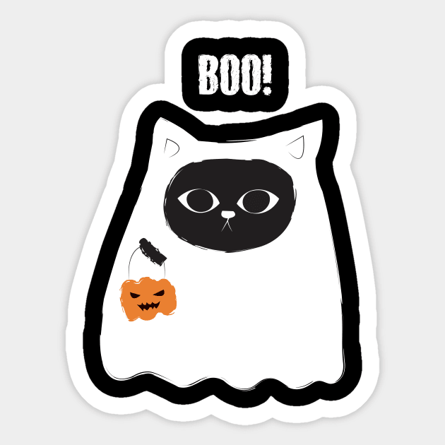 Boo Halloween Sticker by Dizzyland